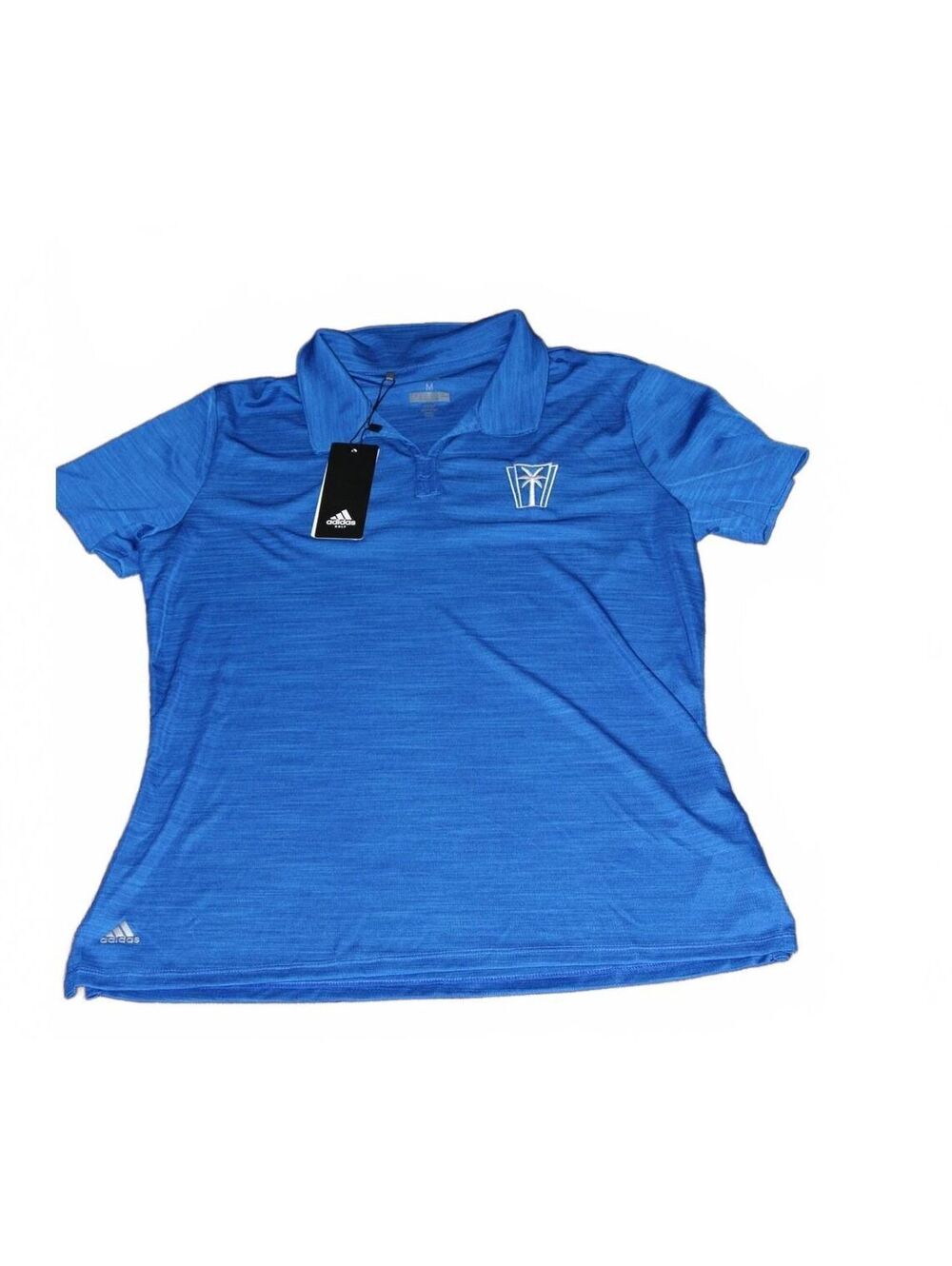 Adidas Men's Ultimate365 Heathered Space-Dyed Blue Golf Polo Shirt - Size M, NWT